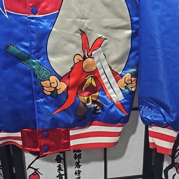 Denver Nuggets Yosemite Sam Satin Jacket Coat Size Medium NWT - Picture 8 of 8